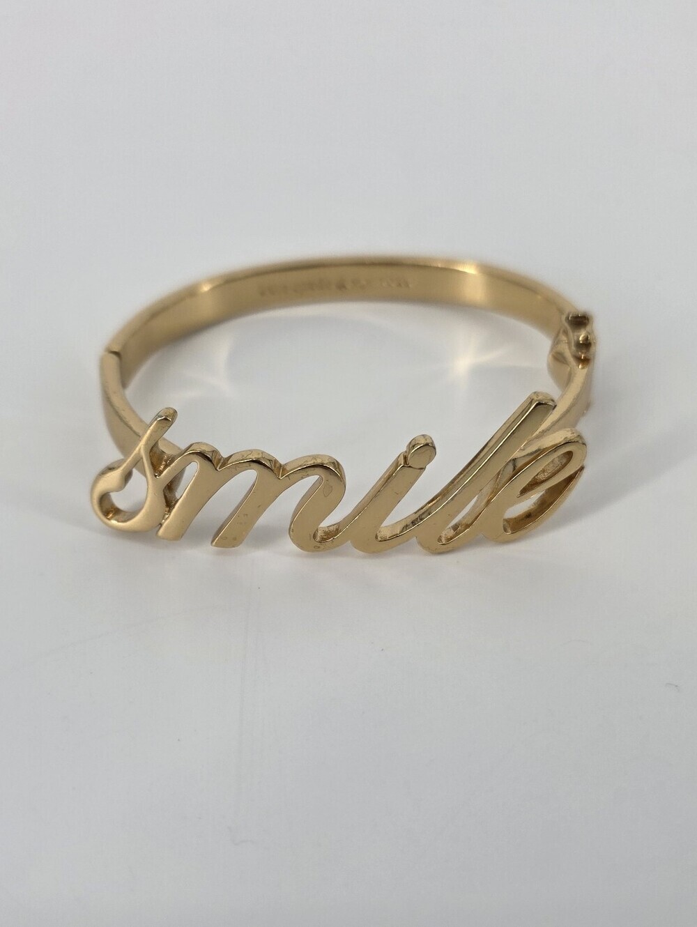 Kate Spade Gold Tone Smile Bracelet Bangle